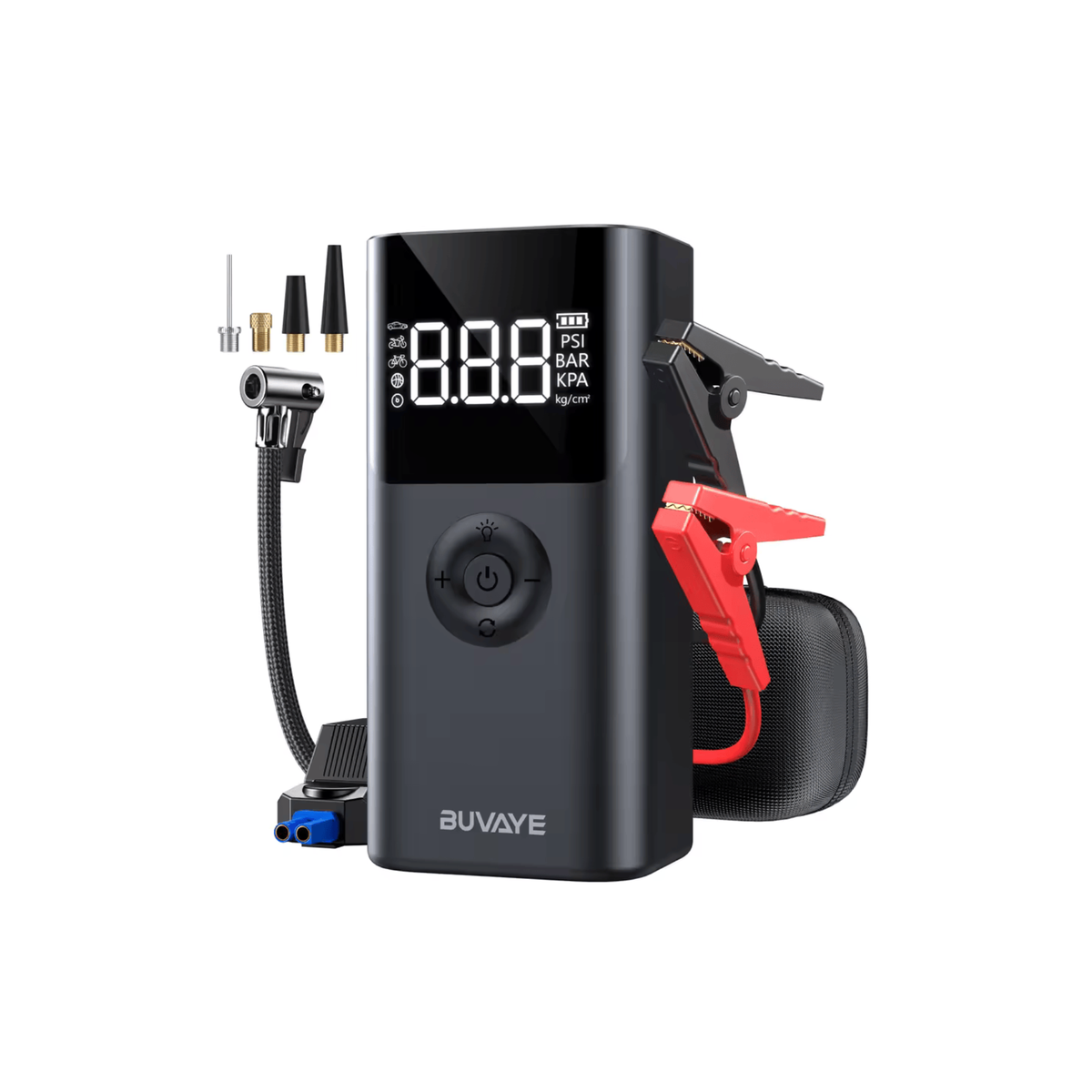 Buvaye QS003 – 3000A Jump Starter with Air Compressor