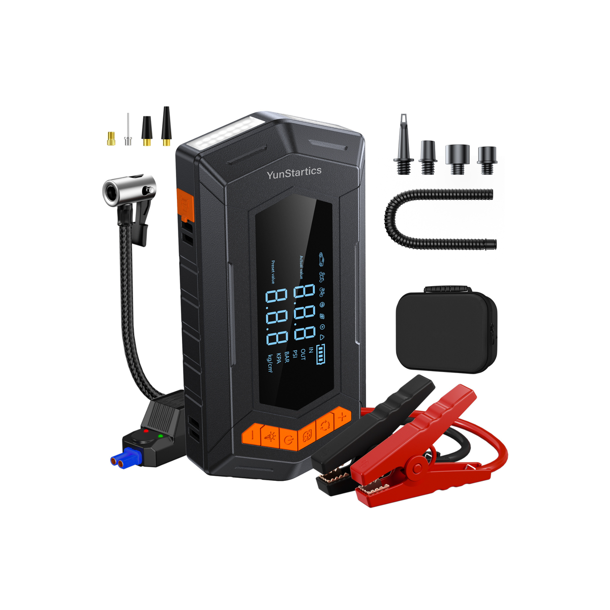 Yunstartics HW03 – 4000A Jump Starter with Air Compressor and Air Pump